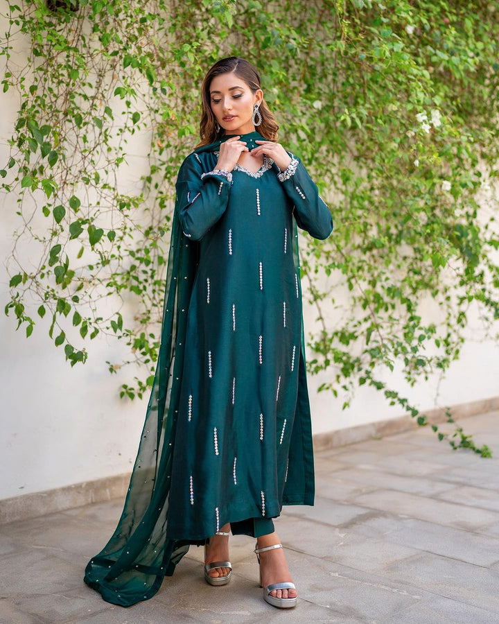 NAQSH COLLECTION SAGE UNSTITCHED